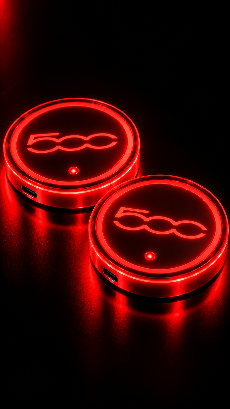 Fiat 500 (2) - Posavasos LED Premium
